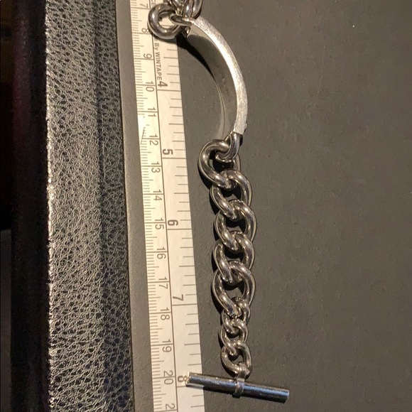 Michael Kors bracelet silver pave toggle logo MK - Picture 6 of 8